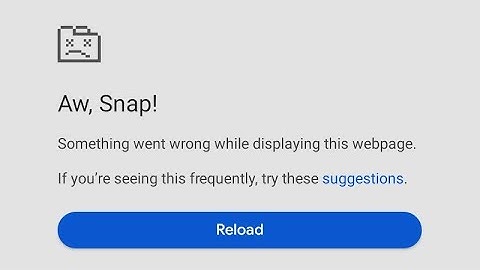 Fix AW, Snap! Error Problem On Google Chrome | Aw Snap Error Problem On Chrome
