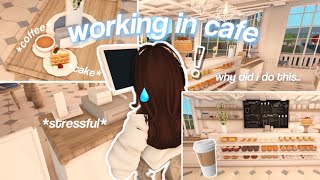 Working In My New Bloxburg Cafe Roblox Bloxburg
