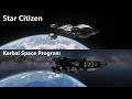 Comparison Constellation in Kerbal Space Program and Star Citizen