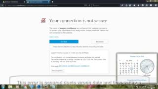 how to fix your connection is not secure on firefox error code  sec error expired issuer certificate