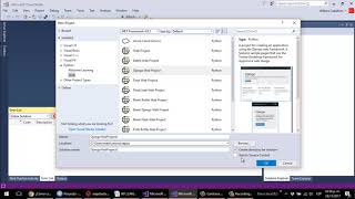 Python Django Visual Studio 2017 Crear Proyecto