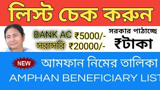 তালিকা চেক করুন আজই||WB Amphan List All District