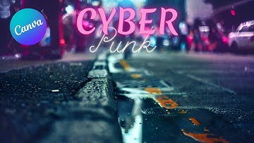 Neon Cyberpunk Effect Tutorial in Canva | Canva Tutorial | Mazrify