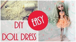 How to make a pretty doll dress very easy for monster high, ever after
high and babie dolls? check my diy craft tutorial! on channel you can
also fin...