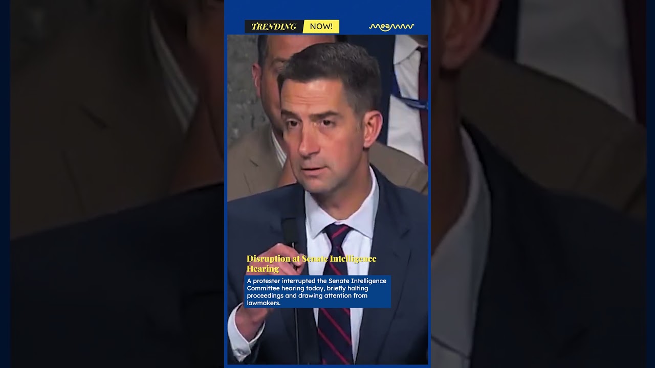 Disruption at Senate Intelligence Hearing