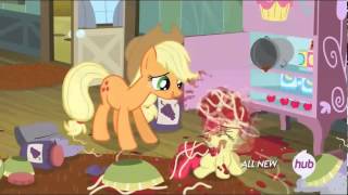 Mlp, Fim S4E17, Somepony To Watch Over Me Applejack Loses It