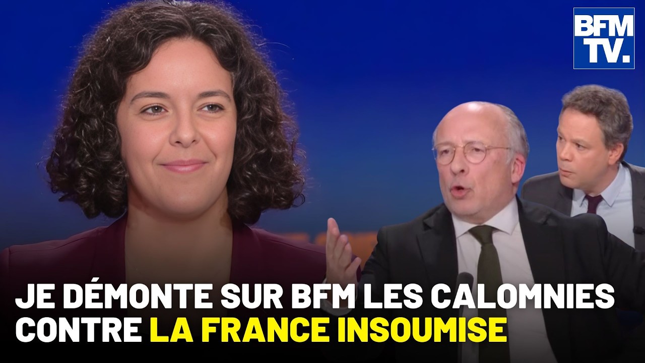 Manon Aubry démonte sur BFM les calomnies contre la France Insoumise