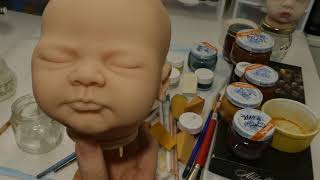Painting a Reborn Doll Start to Finish! Video #1