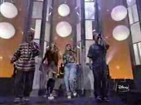 Christina, Britney, TJ, & Justin performing on the Mickey Mouse Club