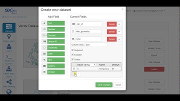 Creating Data sets with SXgeoCloud