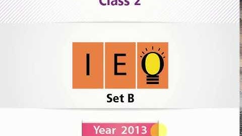 IEO Class 2  l Question Paper 2013 . Set B (Question 22 -35) Part 2