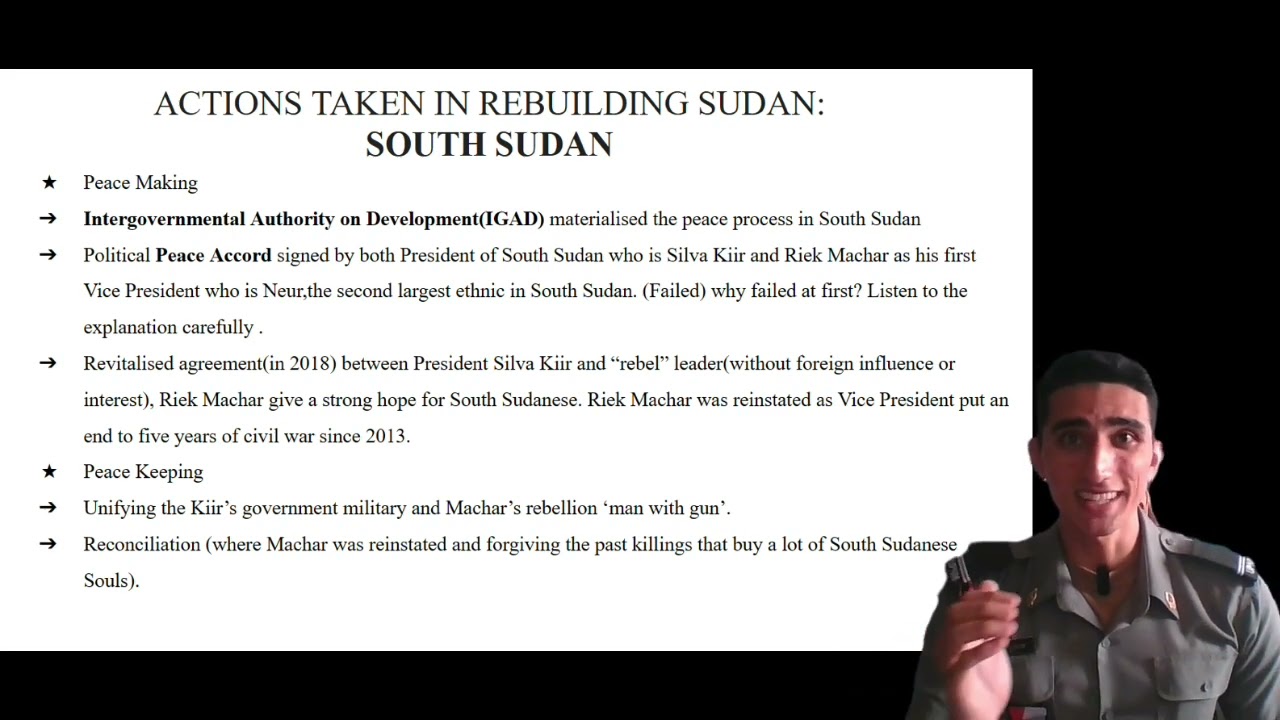 POST CONFLICT REBUILDING-Case of Sudan