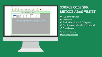 Source Code SPK Metode ARAS VB.Net