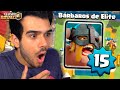 MINHA PRIMEIRA CARTA NÍVEL 15 NO CLASH ROYALE 😱 QUEBREI O JOGO