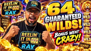🔥 64 GUARANTEED WILDS?! This Bonus Went ABSOLUTELY CRAZY! | Reelin It In With Ray 🎰 screenshot 3
