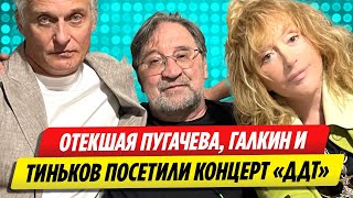 Отекшая Пугачева, Галкин и Тиньков посетили концерт «ДДТ» на Кипре