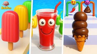 Ice Cream Stack Runner 🆚 Juice Run 🆚 Popsicle Stack - All Levels Satisfying Walkthrough Gameplay