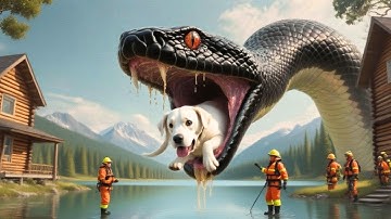 Rescue Stories: Brave Rescue Team Fights Giant Python to Save Poor Dog