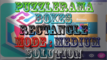 Puzzlerama Android Game play (Boxes Medium Level 01-50)