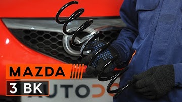 Hoe de achter veren vervangen op een MAZDA 3 BK HANDLEIDING | AUTODOC
