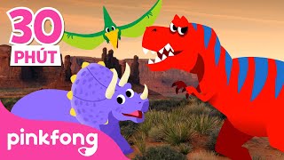 Bài hát nổi tiếng về khủng long | Tyrannosaurus Rex + trộn lộn | Pinkfong! Những bài hát cho trẻ em screenshot 1