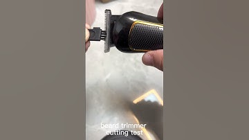beard trimmer cutting test