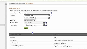 menu item label to page alias.flv