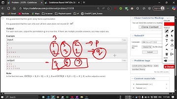 B. Fun Permutation | Codeforces Round 1047 (Div. 3) solution , Bangla