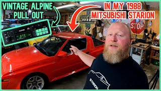 Installing an Old School Vintage Alpine Pull Out Radio in My Mitsubishi Starion