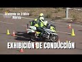 Exhibición de conducción en la Escuela de Tráfico de Mérida