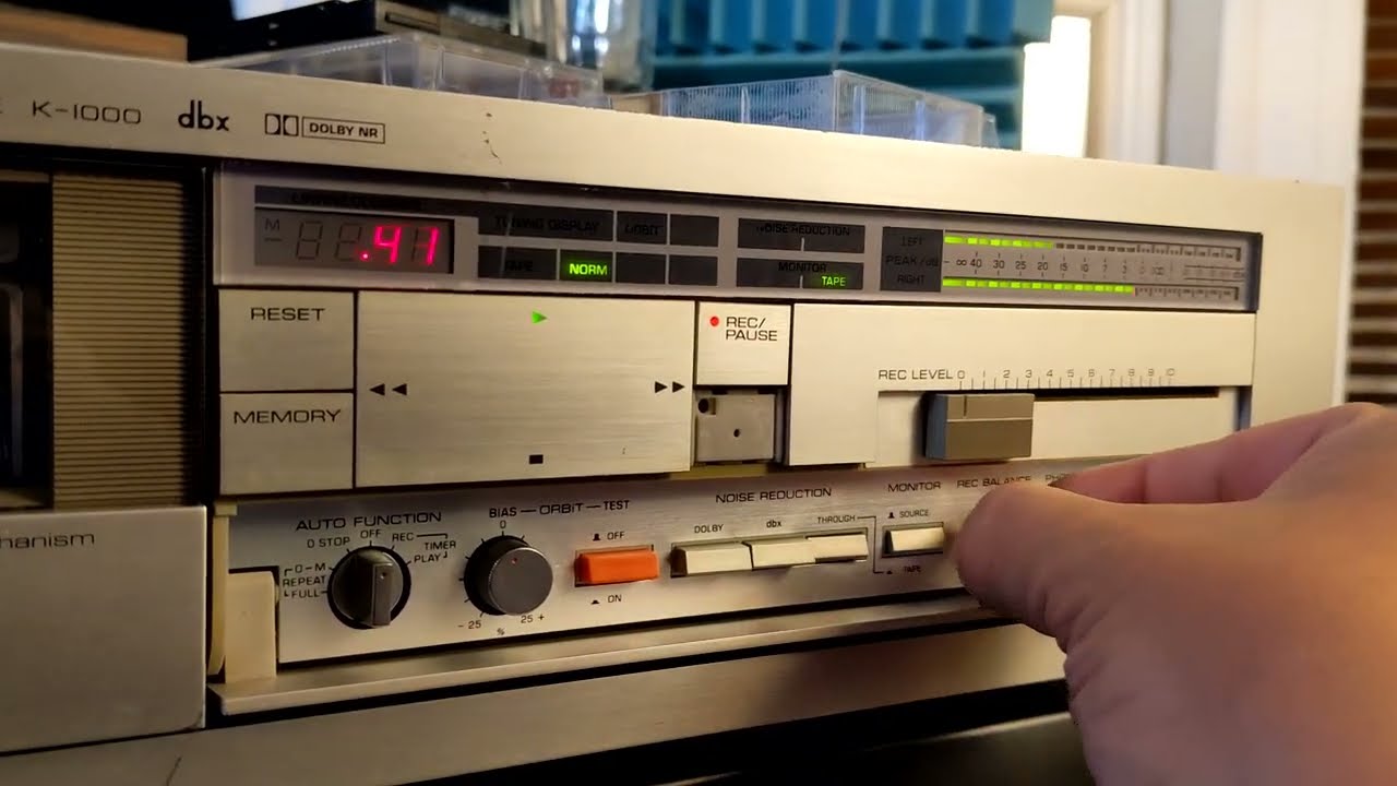 Yamaha K-1000 - 40 years old direct drive 3 head cassette