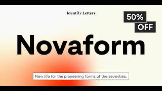 Novaform: 10-Weight Geometric Sans with Unicase and Ligatures