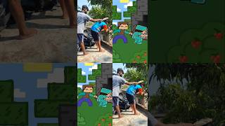 PVP in Minecraft 🤣 Animation memes collab to @SuperTopMan #minecraftcartoon #2danimation #shorts