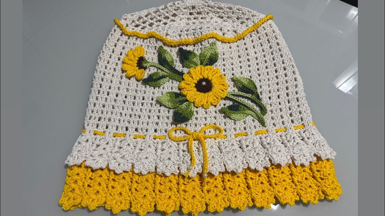 CAPA GALÃO DE ÁGUA 20L MODELO  GIRASSOL 🌻PASSO A PASSO#artesanato