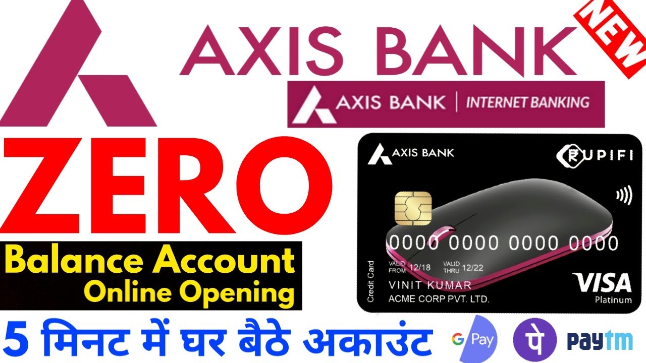 Axis Bank Zero Balance Account Opening Online 2021😍😍 How To Open Zero