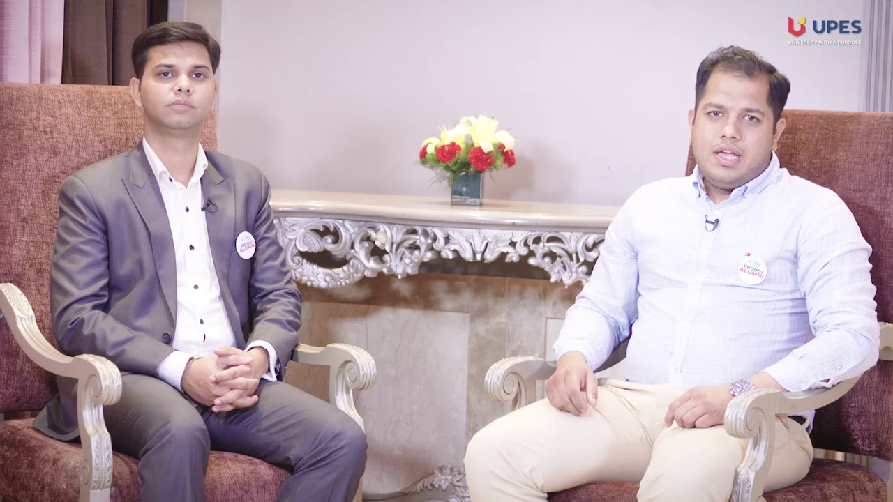 UPES Alumni Anoop Goyal and Mudit Verma share their learnings at UPES
