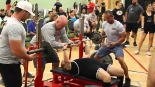 94 year old edith traina bench presses 65lbs