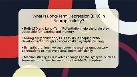 What Is Long-Term Depression (LTD) In Neuroplasticity? - Brain Development Hub