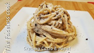 Easy Cacio E pepe, cheesy and oh so creamy!
