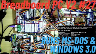 Breadboard PC runs MS-DOS and Windows 3.0 #27