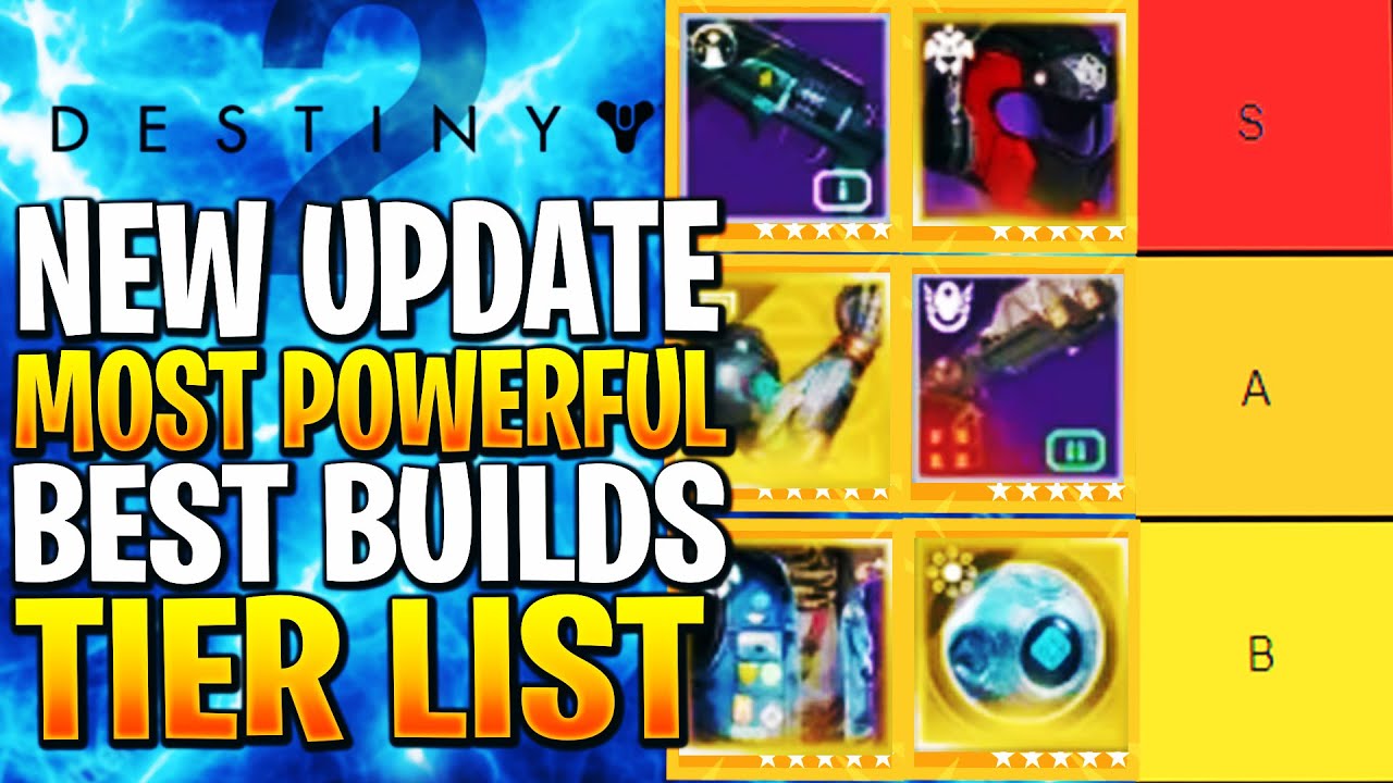 Destiny 2 Builds Tier List THE EDGE OF FATE! NEW Best Builds? - YouTube