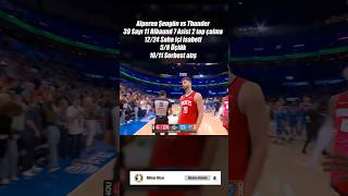 Alperen Şengün 39 Sayı 11 Ribaund 7 Asist Vs Thunder