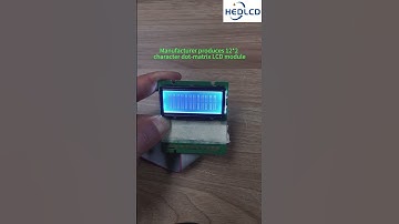 1202 character dot matrix LCD module, yellow and green. #electronic