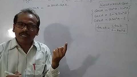 Lecture 13,Trigonometric ratio of sub multiple angle by H S Khare CGIC