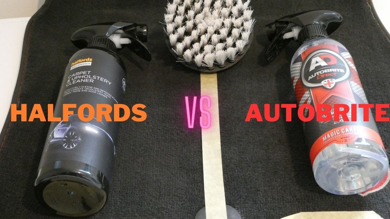 Autobrite Magic Carpet vs Halfords Advanced Carpet & Upholstery Cleaner