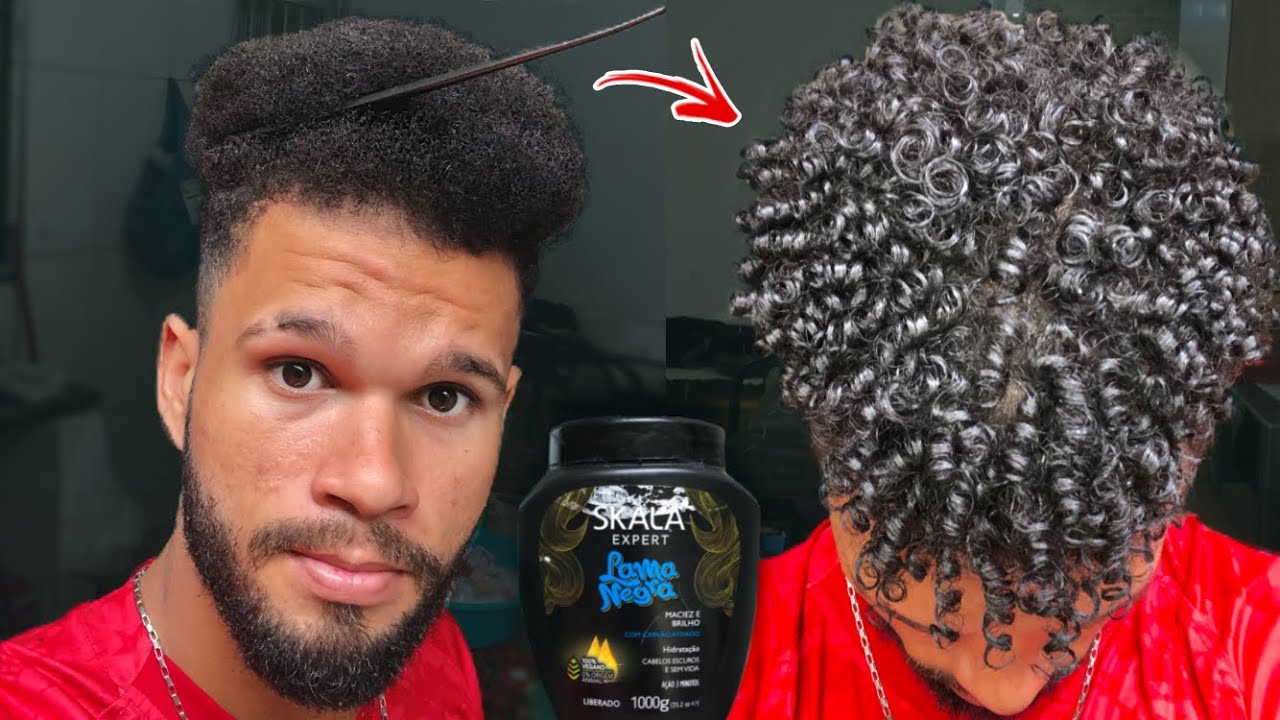 NEM EU ACREDITEI QUE MEU CABELO CRESPO CACHEAVA😱 | FIZ DEDOLISS COM SKALA LAMA NEGRA