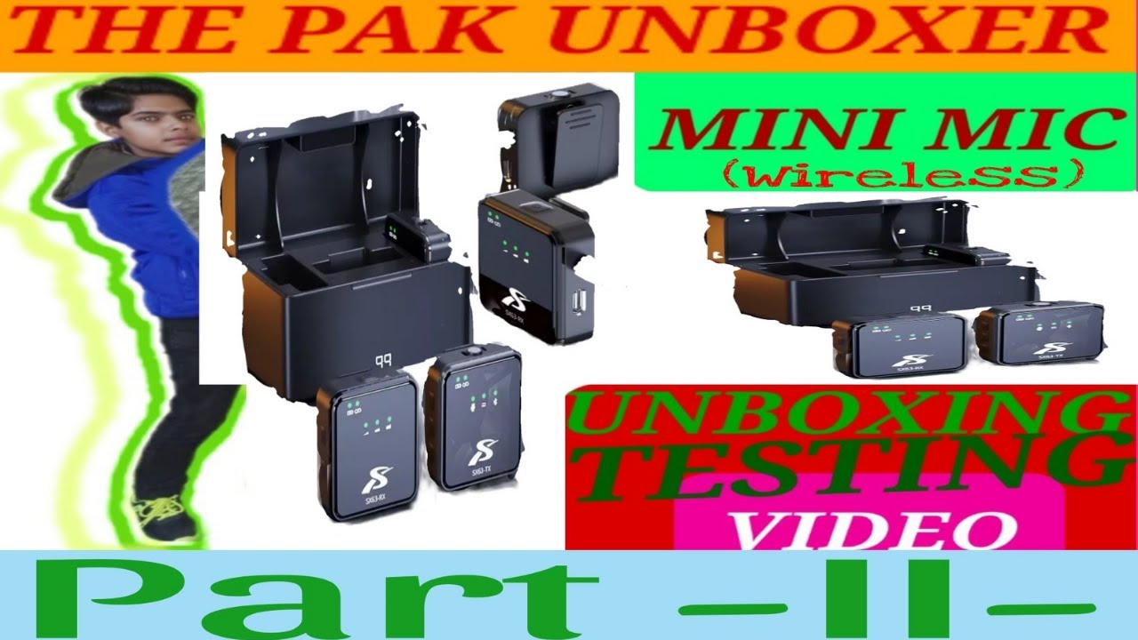 "Online Buying | Mini Wireless Microphone |" UNBOXING & TESTING | Full Video Part 2 |THE PAK UNBOXER