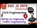 10:00 PM - SSC JE 2019-20 | Civil Engg. by Sandeep Jyani Sir | MCQs on Highway & Traffic Engineering