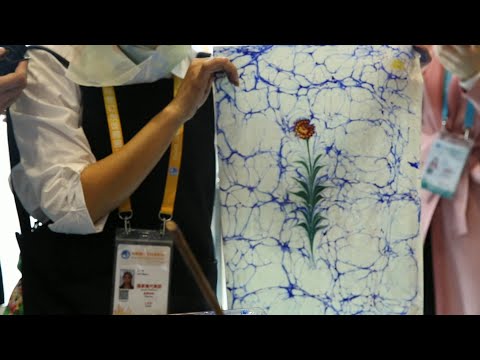 Painting on water! Ancient Turkish art presented at CIIE