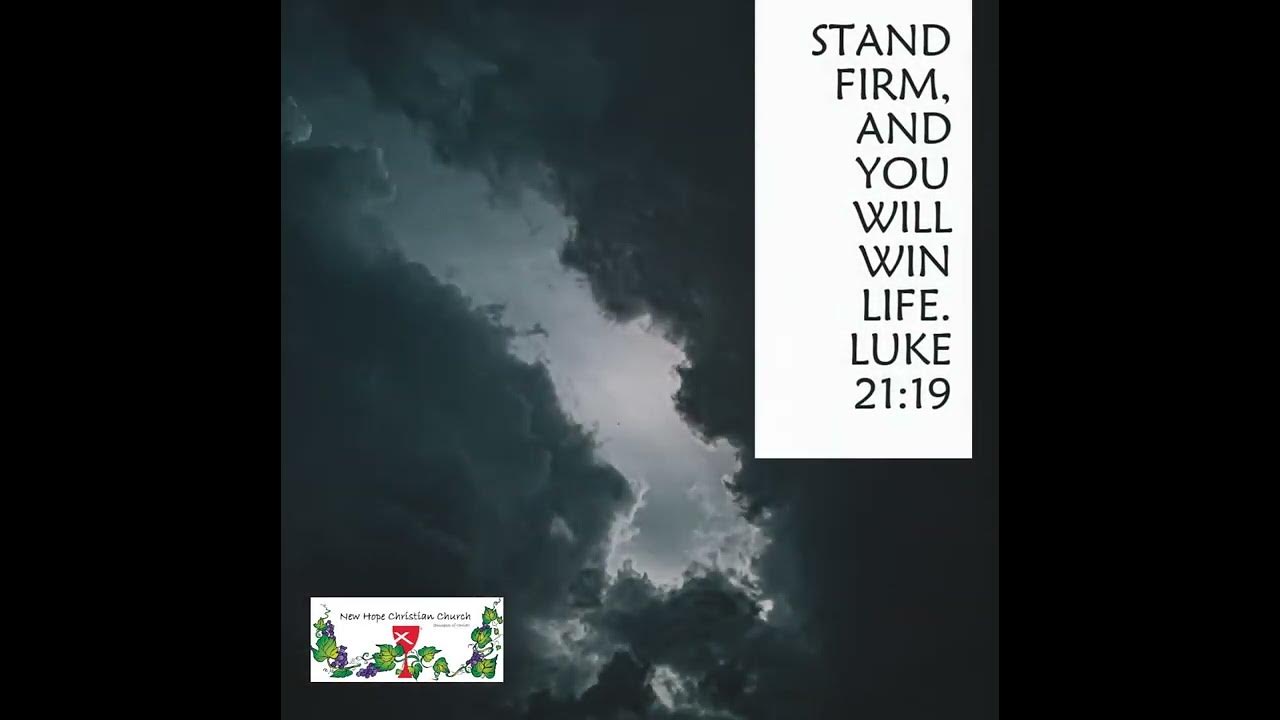 Stand Firm And You Will Win Life Luke 21 19 YouTube stand-firm-and-you-will-win-life-luke-21-19-youtube